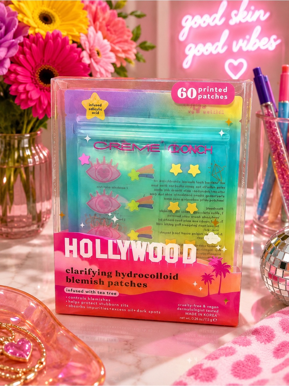 CrĆØme Conch HOLLYWOOD Clarifying Hydrocolloid Blemish Patches - 60 pack